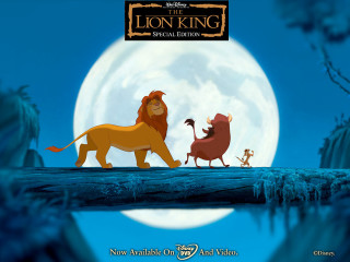 Lion king lioness full moon - the animated movie free wallpaper