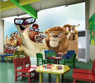 Room wall mural animals man - artstation hq free wallpaper