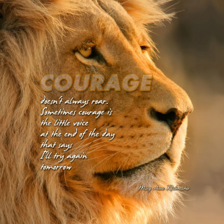 Lion quote blurry background inspiration - free animals wallpaper for tablet