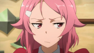 Girl pink hair big eyes - angry free wallpaper for desktop