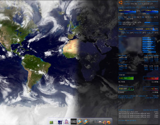 Computer screen world earth holography - a view of the earth free wallpaper for desktop