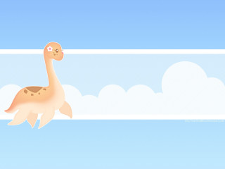 Cartoon bird flying sky clouds - white cloud free wallpaper for desktop