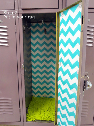 Locker open green rug chevron 2 - inside free wallpaper for mobile