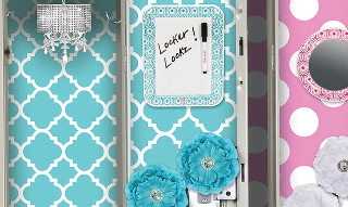 Blue white locker mirror flowers - color scheme free wallpaper