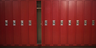 Red locker doors center keys - northwest free wallpaper