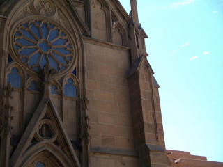 Cathedral clock tower sky background 2 - albert namatjira free wallpaper