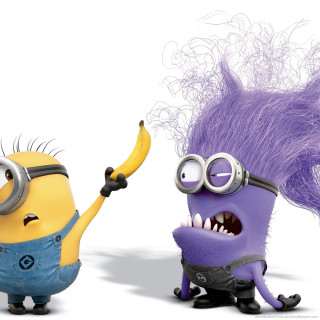Cartoon character banana minion purple - free other wallpaper