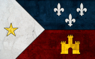 Castle flag star fleur de - medieval free wallpaper