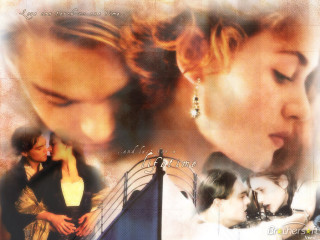 Couple kissing dog bridge collage - movie scene free wallpaper