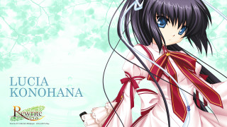 Anime girl black hair red 5 - a red scarf free wallpaper