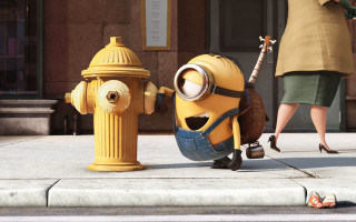 Woman yellow fire hydrant minion - free valentines wallpaper for desktop