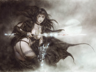 Woman sword demon arm battle - her hand and a demon free wallpaper