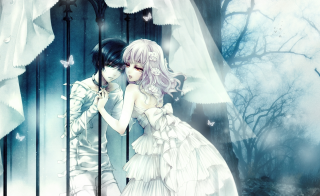 Couple people grass umbrella dress - their shoulder free wallpaper for desktop