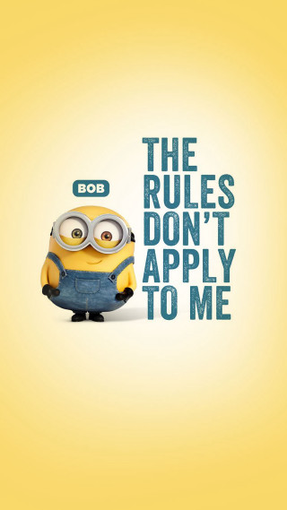 Minion quote rules dont apply - free animals wallpaper for mobile