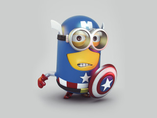 Cartoon character captain america costume - a pose free wallpaper