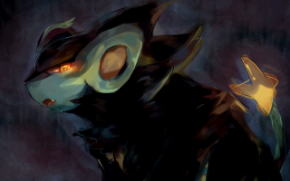 Cat glowing eye flower mouth - brom free wallpaper for desktop