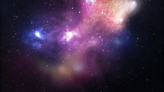 Colorful star cluster sky blue 2 - free stars wallpaper