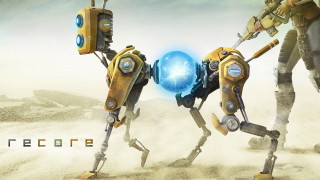 Robot dog blue ball desert - a futuristic environment free wallpaper