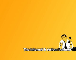 Old man laptop skeleton yellow - graphic design free wallpaper