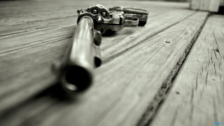 Guns doorhandle woodenfloor blackandwhite military - headshot free wallpaper