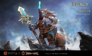 Dota2 character sword mountain background - a character free wallpaper