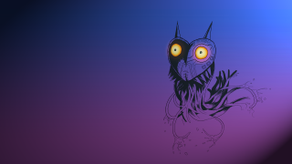 Creepy creature glowing eyes scary - digital artwork free wallpaper