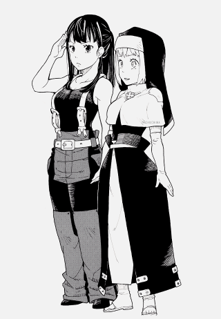 Anime girls stand arm around - ada gladys killins free wallpaper for mobile