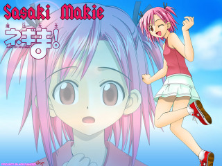 Pink haired girl flying red - a red shirt free wallpaper