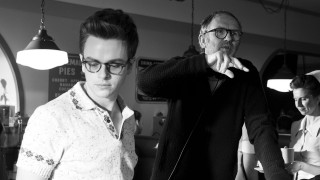 Man glasses man tie woman - movie still free wallpaper