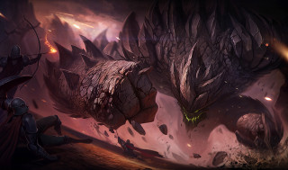 Dragon attacking demon dark environment - a dragon free wallpaper for desktop