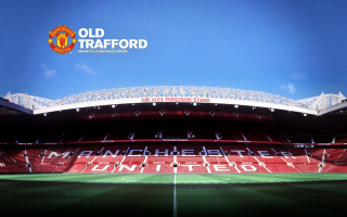 Stadium red field blue sky - a stadium free wallpaper