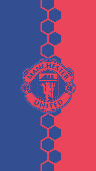 Red blue background manchester united - constant free wallpaper for mobile