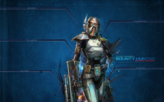 Star wars character blue background - a star wars character free wallpaper