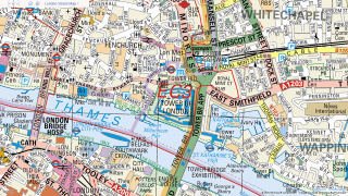 City map streets buildings detailed - isometric view free wallpaper