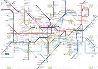 London underground railway map stations 2 - a wireframe diagram free wallpaper