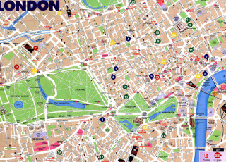 London map major streets cities - major city free wallpaper