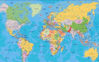 World map countries major cities 11 - major free wallpaper