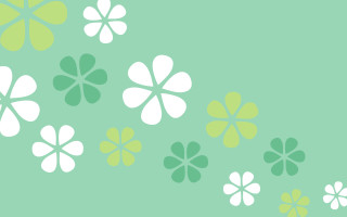 Green white flower pattern background - flower pattern free wallpaper