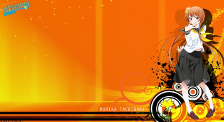 Girl cigarette orange background swirls - orange background free wallpaper