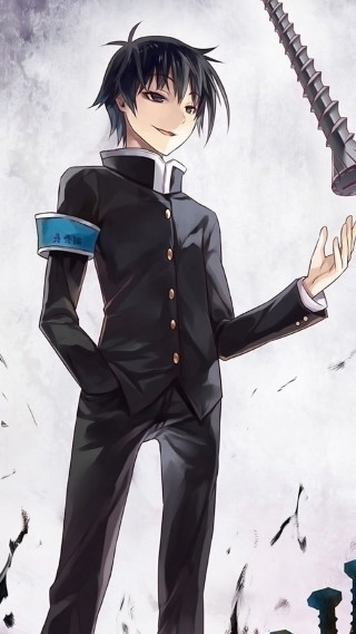 Man black suit sword bird - his hand and a bird free wallpaper