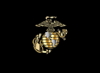 Us marine emblem black background - marine free wallpaper