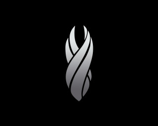 Black white logo silver swirl - alfred manessier free wallpaper