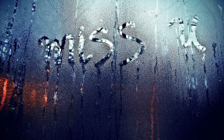 Rain soaked window word rain - carles delclaux i free wallpaper