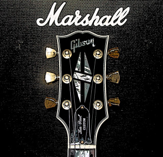 Guitar head marshall black background - eric peterson free wallpaper for tablet