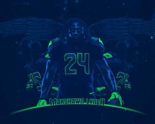 Football player number wings back - a number free wallpaper for desktop