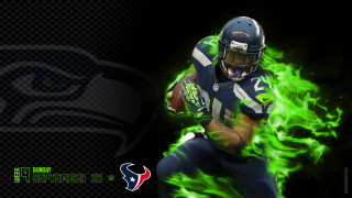 Football player running flame black - flame behind free wallpaper