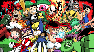 Cartoon characters grouped black red - marvel free wallpaper