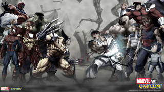 Avengers cartoon characters trees foggy - marvel free wallpaper for desktop