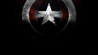 Captain america shield star black 3 - a white star free wallpaper