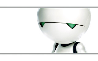 White robot green eyes black - a white robot free wallpaper